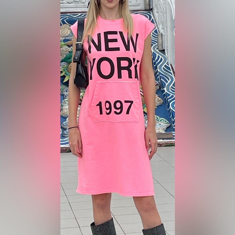 Neon Pink New York Dress